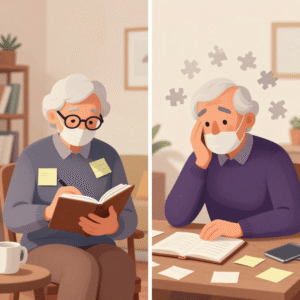 تفاوت آلزایمر و فراموشی طبیعی سالمندی
